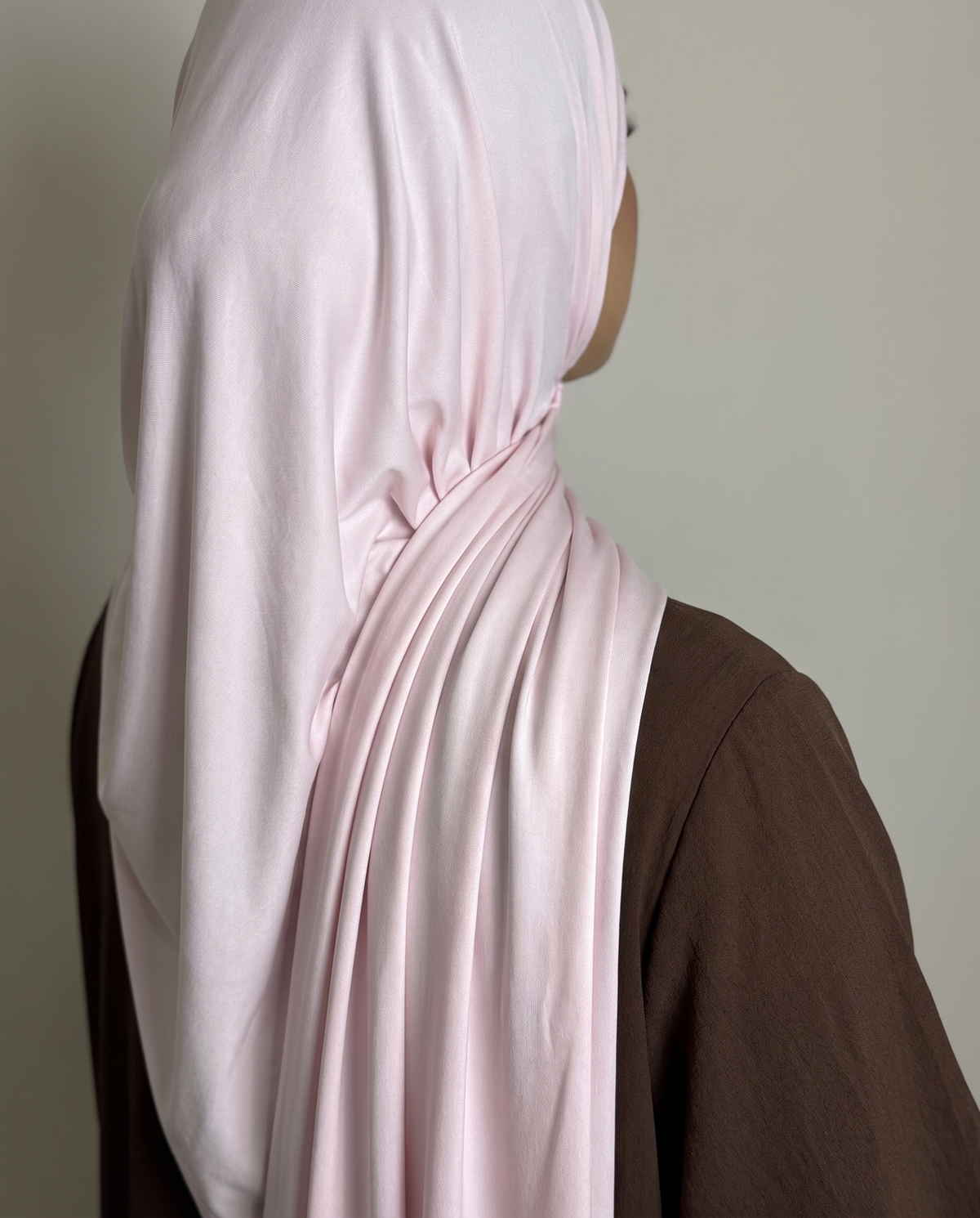 Pink Sky - Liquid Jersey, drape detail